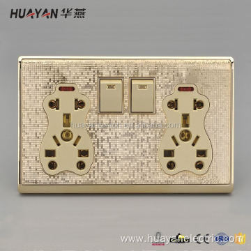 mid-east switch and sockets with many colors